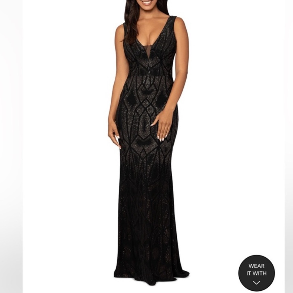 Glitter Ombré Gown         dress